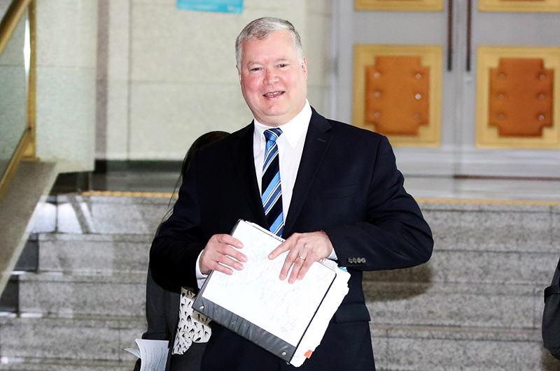 Der US-amerikanischer Sondergesandte für Nordkorea, Stephen Biegun. ⓒ Yonhap News